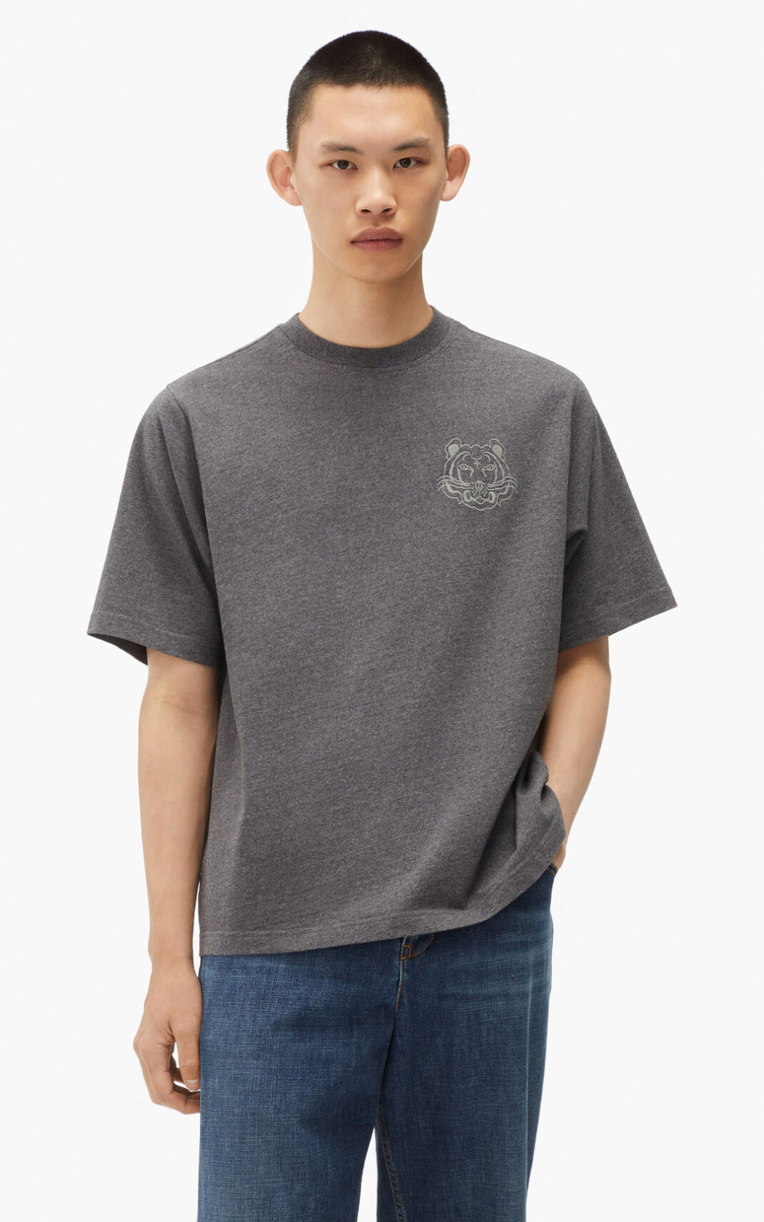 Kenzo RE/relaxed casual T Shirt Herr | 80462-OLGD